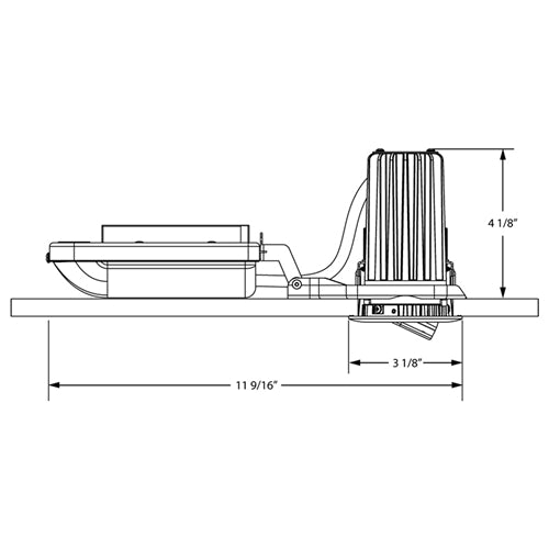 Juno Recessed Lighting 2A-930F1-WH 2" LED Round Adjustable 3000K 90CRI, Flood Beam, 120V only, White Finish