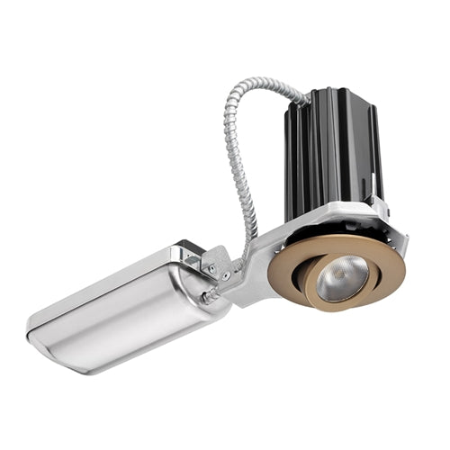 Juno Recessed Lighting 2A-935F1-BZ 2" LED Round Adjustable 3500K 90CRI, Flood Beam, 120V only, Bronze Finish