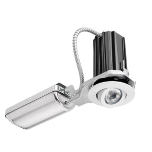 Juno Recessed Lighting 2A-935F1-WH 2" LED Round Adjustable 3500K 90CRI, Flood Beam, 120V only, White Finish