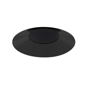 Juno Aculux 2ABV BD BLFM Recessed Lighting 2" Round Adjustable Regressed Beveled Pinhole LED, Low Voltage Flush Mount, Black Trim