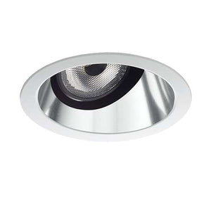Juno Aculux 2AC CS SF Recessed Lighting 2" LED, Low Voltage Round Adjustable Angle Cut Cone, Clear Specular Self Flanged Trim
