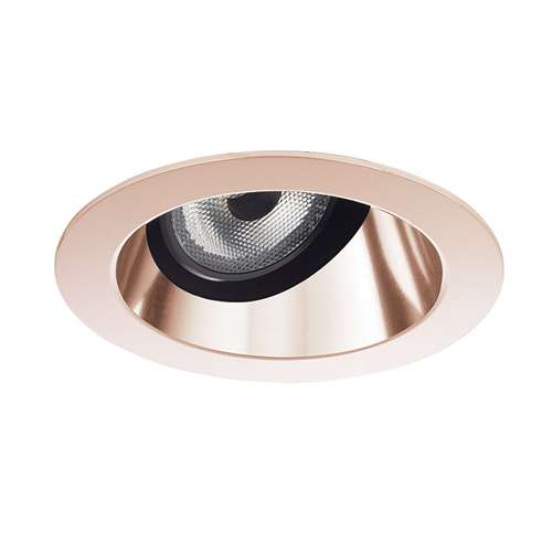 Juno Aculux 2AC WTD FM Recessed Lighting 2" LED, Low Voltage Round Adjustable Angle Cut Cone, Wheat Haze Specular Flush Mount Trim