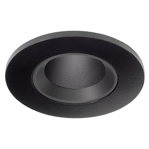 Juno Aculux 2APIN BD BLFM Recessed Lighting 1-1/4 inch Round Adjustable Pinhole with Black Diffuse Reflector, Flush Mount Black Trim
