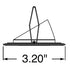 Juno Aculux 2APIN BD BLSF Recessed Lighting 1-1/4 inch Round Adjustable Pinhole with Black Diffuse Reflector, Self Flanged Black Trim