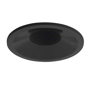 Juno Aculux 2DBV BD BLSF Recessed Lighting 2" Round Regressed Beveled Self Flanged Pinhole, Black Trim