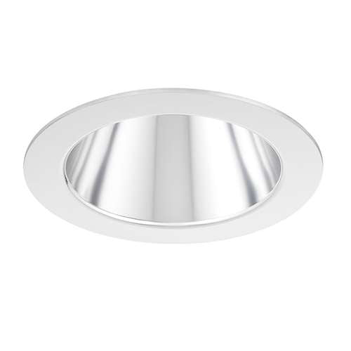 Juno Aculux 2DP CS SF 2007C-SF Recessed Lighting 2" LED Round Parabolic Downlight Clear Specular Self Flanged Trim