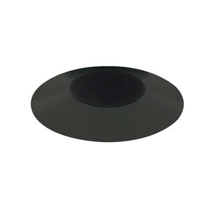 Juno Aculux 2DP BS FM Recessed Lighting 2" LED Round Parabolic Downlight Black Specular Flush Mount Trim
