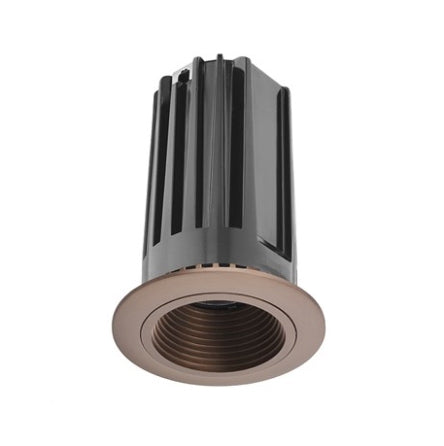 Juno 2" LED Recessed Lighting 2LEDTG2B-935F-BZBZ 2" LED Gen 2 Round Downlight Baffle 3500K 90 CRI, Flood Beam, Bronze Baffle, Bronze Trim Ring