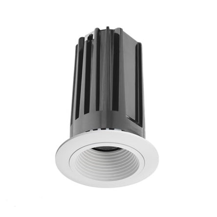 Juno 2" LED Recessed Lighting 2LEDTG2B-935S-WWH 2" LED Gen 2 Round Downlight Baffle 3500K 90 CRI, Spot Beam, White Baffle, White Trim Ring