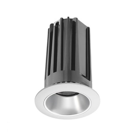 Juno 2" LED Recessed Lighting 2LEDTG2C-835F-HZWH 2" LED Gen 2 Round Downlight Cone 3500K 80 CRI, Flood Beam, Haze Reflector, White Trim Ring