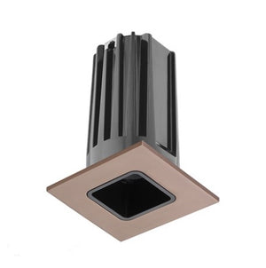 Juno 2" LED Recessed Lighting 2LEDTG2SQ-935S-BBZ 2" LED Gen 2 Square Downlight Cone 3500K 90 CRI, Spot Beam, Black Reflector, Bronze Trim Ring