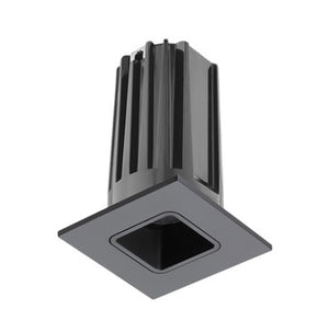 Juno 2" LED Recessed Lighting 2LEDTG2SQ-941N-BBL 2" LED Gen 2 Square Downlight Cone 4100K 90 CRI, Narrow Flood Beam, Black Reflector, Black Trim Ring