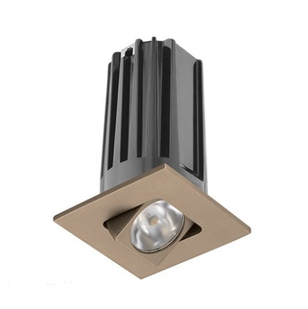 Juno 2" LED Recessed Lighting 2LEDTG2SQA-830F-BZ 2" LED Gen 2 Square Adjustable 3000K 80 CRI, Flood Beam, Bronze Finish