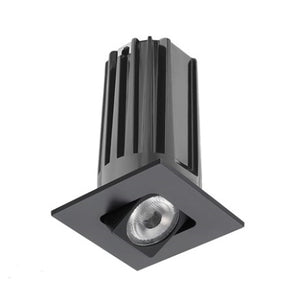 Juno 2" LED Recessed Lighting 2LEDTG2SQA-927S-BL 2" LED Gen 2 Square Adjustable 2700K 90 CRI, Spot Beam, Black Finish