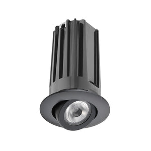 Juno 2" LED 2LEDTRIM G2 ADJ 35K 90CRI FL BL Recessed Lighting 2" LED Gen 2 Round Adjustable 3500K 90 CRI, Flood Beam, Black Finish