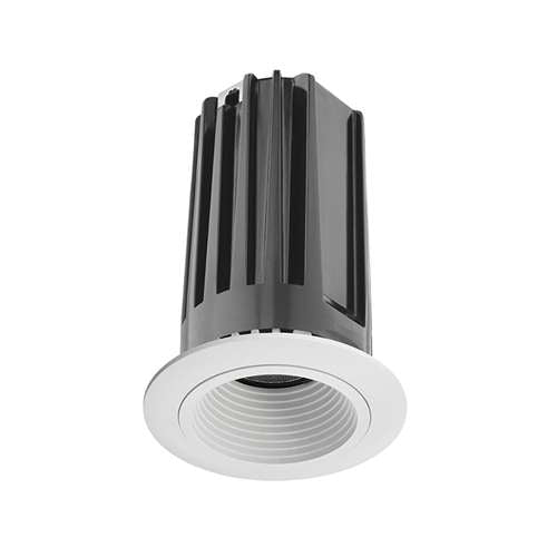 Juno 2" LED 2LEDTRIM G2 DB 27K 80CRI SP WWH Recessed Lighting 2" LED Gen 2 Round Downlight Baffle 2700K 80 CRI, Spot Beam, White Baffle, White Trim Ring