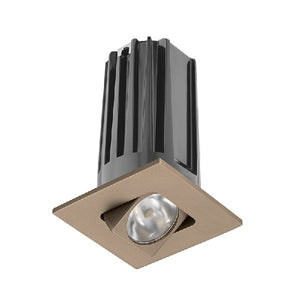 Juno 2" LED 2LEDTRIM G2 SQADJ 40K 90CRI FL BRZ Recessed Lighting 2" LED Gen 2 Square Adjustable 4000K, 90 CRI, Flood Beam, Bronze Finish