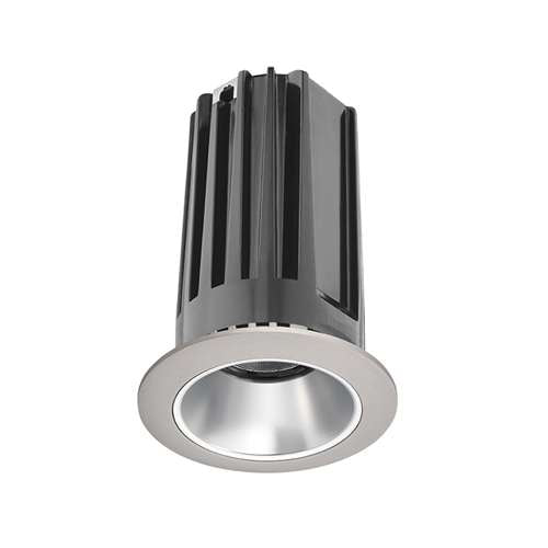 Juno 2" LED 2LEDTRIM G2 DC 35K 90CRI FL HZSN Recessed Lighting 2" LED Gen 2 Round Downlight Cone 3500K 90 CRI, Flood Beam, Haze Reflector, Satin Nickel Trim Ring