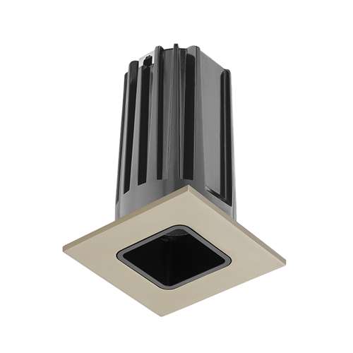 Juno 2" LED 2LEDTRIM G2 SQ 35K 90CRI SP BSN Recessed Lighting 2" LED Gen 2 Square Downlight Cone 3500K 90 CRI, Spot Beam, Black Reflector, Satin Nickle Trim Ring