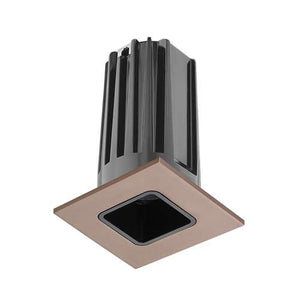 Juno 2" LED 2LEDTRIM G2 SQ 40K 90CRI NFL BBZ Recessed Lighting 2" LED Gen 2 Square Downlight Cone 4100K 90 CRI, Narrow Flood Beam, Black Reflector, Bronze Trim Ring