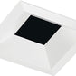 Juno Aculux 3SQDBV BS BLSF WET Recessed Lighting 3-1/4" Line Voltage, Low Voltage, LED Square Downlight Regressed Pinhole, Black Alzak Reflector, Black Trim