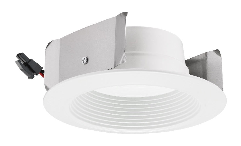 Juno 4JBLDT DB 30K 90CRI WWH Recessed Lighting 4" Downlight Baffle Trim, 3000K Color Temperature,90 CRI, White