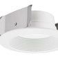 Juno 4JBLDT DB 35K 90CRI WWH Recessed Lighting 4" Downlight Baffle Trim, 3500K Color Temperature,90 CRI, White