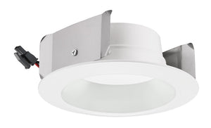 Juno 4JBLDT DC 30K 90CRI WWH Recessed Lighting 4" Downlight Cone Trim, 3000K Color Temperature,90 CRI, White