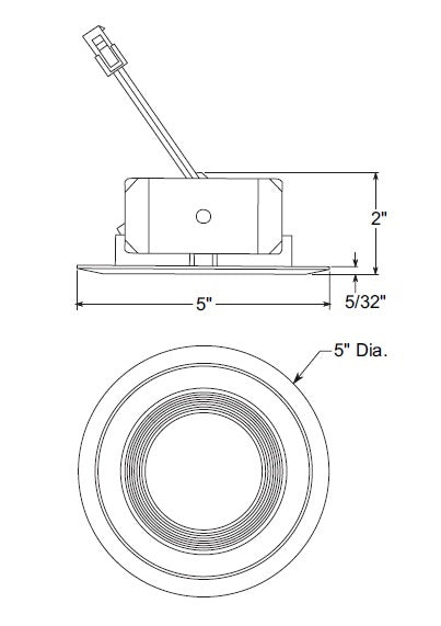 Juno 4JBLDT DC 30K 90CRI WWH Recessed Lighting 4" Downlight Cone Trim, 3000K Color Temperature,90 CRI, White