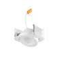 Juno 4RLA G2 06LM 30K 90CRI NFL 120 FRPC WH Recessed Lighting Adjustable 4" LED Retrofit Trim 3000K, 90 CRI 750 lumens, Narrow Flood, White Finish, Less Medium Base Socket Adapter