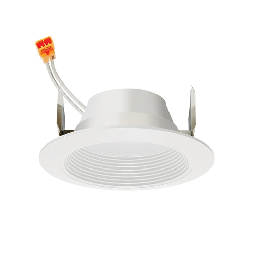 Juno Recessed Lighting 4RLDG2-935-9-WWH Downlight 4" LED Retrofit Baffle Trim 3500K, 90 CRI, 900 Lumens, White Finish