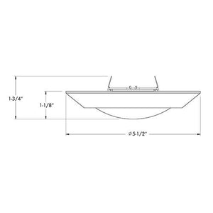 Juno 4RLS 07LM 27K 90CRI 120 FRPC WH Recessed Lighting Downlight 4" LED Retrofit Surface Mount Trim 2700K, 600 lumens, 90 CRI White Finish