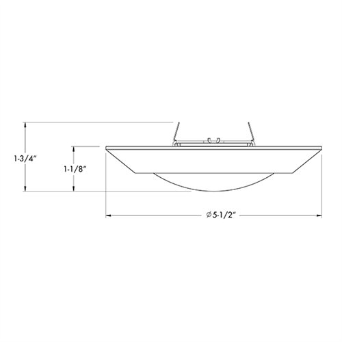 Juno Recessed Lighting 4RLSG2-930-6-WH Downlight 4" LED Retrofit Surface Mount Trim 3000K, 700 lumens, 90 CRI, White Finish