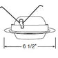 Juno Recessed Lighting 529-SC (529 SC) 5" Line Voltage Eyeball Trim, Satin Chrome Trim