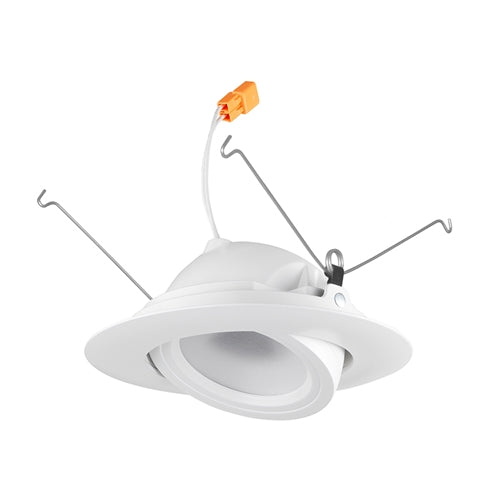 Juno Recessed Lighting 5RLA-930-6-N-WH 5" LED Retrofit Trim 3000K, 90 CRI 634 lumens, Narrow Flood, White Finish, Less Medium Base Socket Adapter