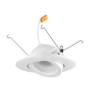Juno Recessed Lighting 5RLA-930-6-N-WH 5" LED Retrofit Trim 3000K, 90 CRI 634 lumens, Narrow Flood, White Finish, Less Medium Base Socket Adapter