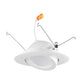 Juno Recessed Lighting 5RLAG2-927-6-W-WH 5" LED Retrofit Trim 2700K, 90 CRI 750 lumens, Wide Flood, White Finish, Less Medium Base Socket Adapter