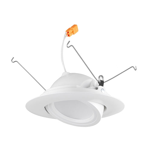 Juno Recessed Lighting 5RLAG2-930-6-W-WH 5" LED Retrofit Trim 3000K, 90 CRI 750 lumens, Wide Flood, White Finish, Less Medium Base Socket Adapter