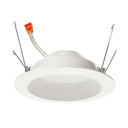 Juno 5RLD G2 09LM 27K 90CRI 120 FRPC WWH Recessed Lighting Downlight 5" LED Retrofit Baffle Trim 2700K, 90 CRI, 900 Lumens, White Finish