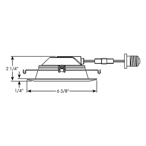 Juno 5RLD G3 09LM 30K 90CRI 120 FRPC WWH Recessed Lighting Downlight 5" LED Retrofit Baffle Trim 3000K, 90 CRI, 900 Lumens, White Finish
