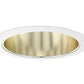 Juno Aculux Recessed Lighting 627G-WH 5-5/8" Line Voltage Deep Downlight Cone, Gold Alzak Reflector, White Trim