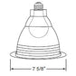 Juno Recessed Lighting 633B-WH 6" Line Voltage, Baffled Multiplier Trim, Black Baffle, White Trim