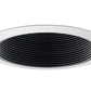 Juno Aculux Recessed Lighting 635B-SC 5-5/8" Low Voltage Angle-Cut,  Black Baffle, Satin Chrome Trim