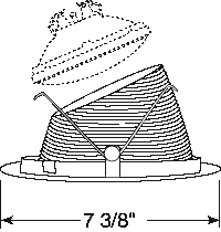 Juno Aculux Recessed Lighting 635B-WH 5-5/8" Low Voltage Angle-Cut,  Black Baffle, White Trim