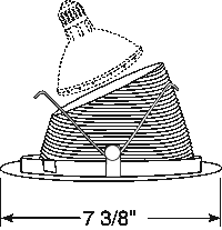 Juno Aculux Recessed Lighting 635W-WH 5-5/8" Low Voltage Angle-Cut,  White Baffle, White Trim