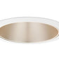 Juno Aculux Recessed Lighting 638WHZ-WH 5 5/8" Angle-Cut Cone, Wheat Haze Alzak Reflector, White Trim
