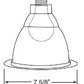 Juno Recessed Lighting 643C-WH 6" Line Voltage, Open Reflector Trim, Clear Reflector, White Trim