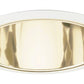 Juno Recessed Lighting 643G-WH 6" Line Voltage, Open Reflector Trim, Gold Reflector, White Trim