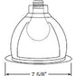Juno Recessed Lighting 662C-WH 6" Line Voltage, Multiplier Trim with Kicker Wall Wash, Clear Reflector, White Trim