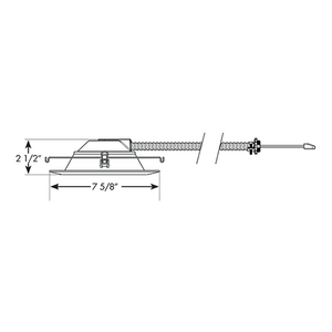 Juno Recessed Lighting 6RLC-830-9-WWH Downlight 6" Downlight LED Retrofit Trim 3000K, 900 Lumens, 80 CRI, White Finish